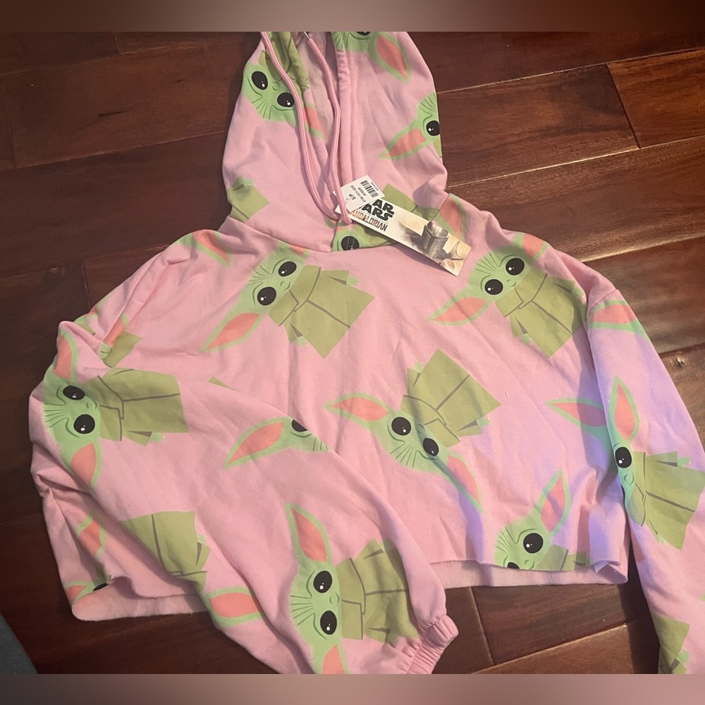 Star Wars  Pink Hoodie Crop